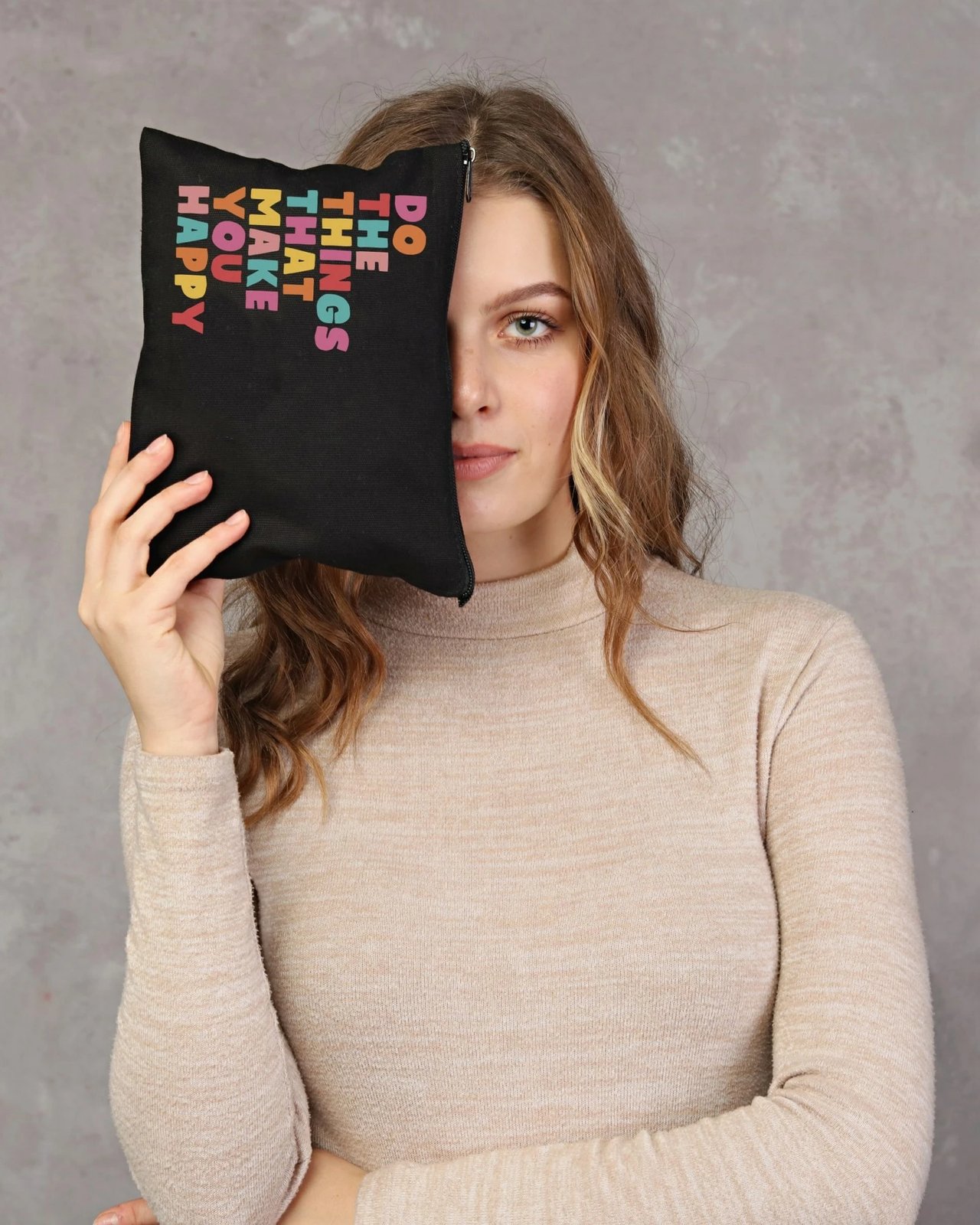 Çantë për make-up Zoozie Bags, e zezë, 25x18cm