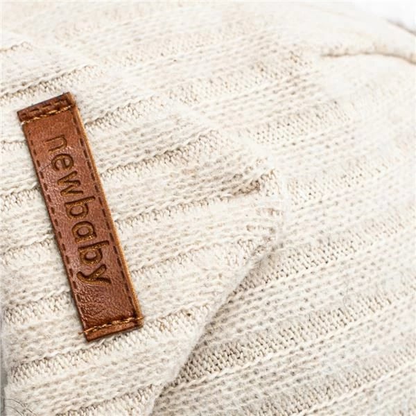 Set kapuç bebe me shall qafe, New Baby Special One, madhësi 68 (4-6m), bezhë, set 2-copësh