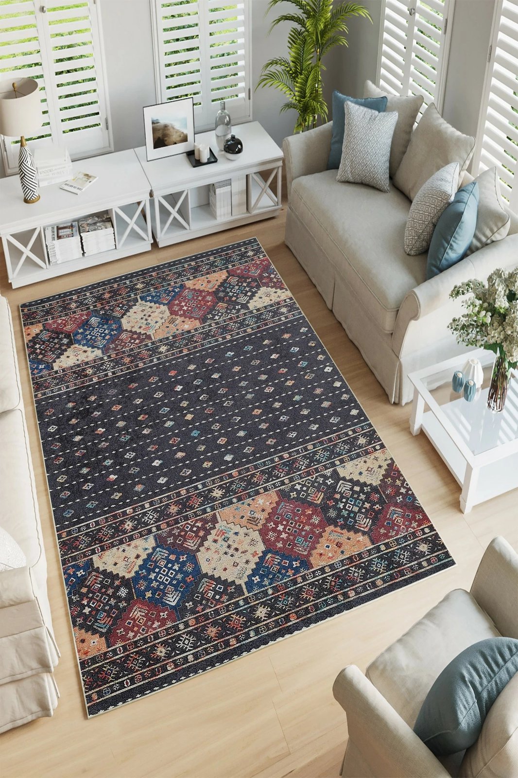 Qilim (80 x 120) Conceptum Hypnose, W1159, shumëngjyrësh