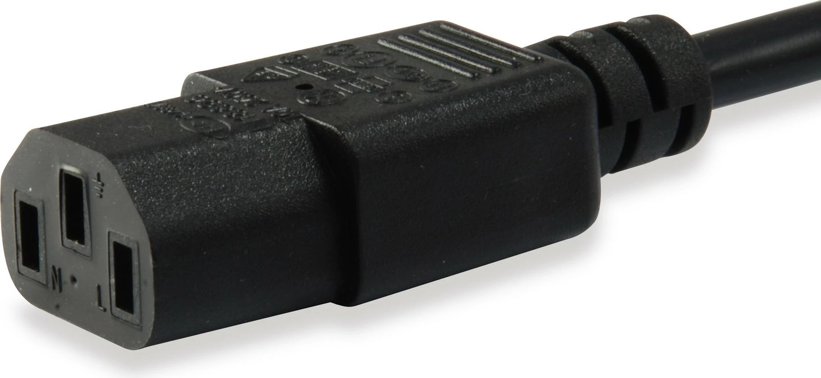 Kabllo rryme Equip 112101, 3 m, C13 në C14, H05VV-F3G, 250 V, 10 A, e zezë