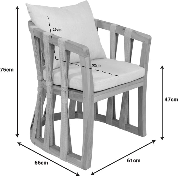 Karrige Morani skelet dru tik dhe pëlhurë, ngjyrë natyrale, 61x66x75cm