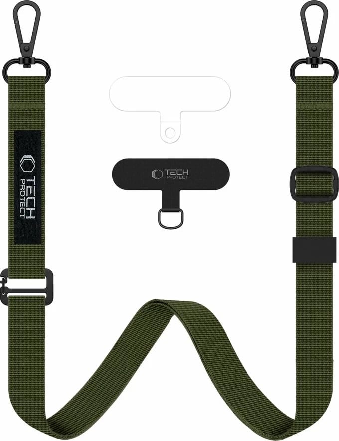 Litar për qafë dhe dorë për celular Tech-Protect C6S, me adapter, Olive set