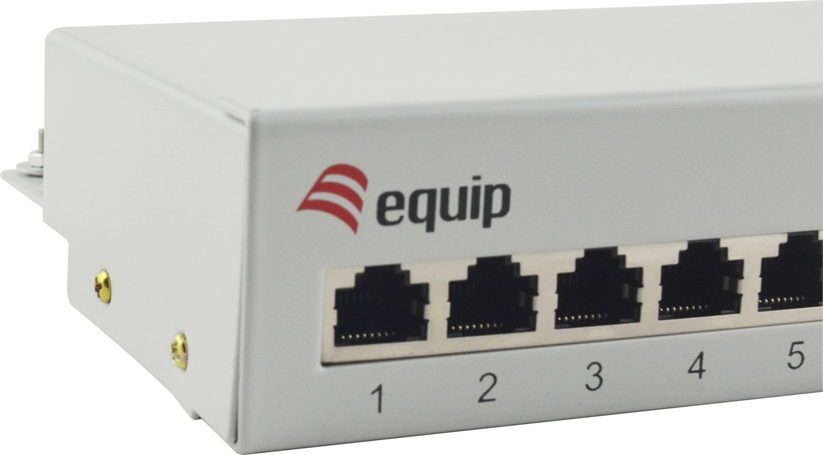Patch panel Equip 12-port Cat6, RJ-45, 1U, bardhë