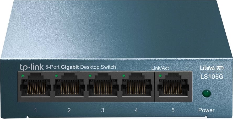 Switch, TP-Link, LS105G, 5-port Gigabit desktop, gri