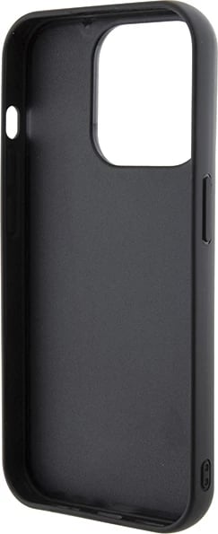 Mbështjellës Karl Lagerfeld Gripstand Saffiano Karl&Choupette Pins për iPhone 15 Pro Max, i zi