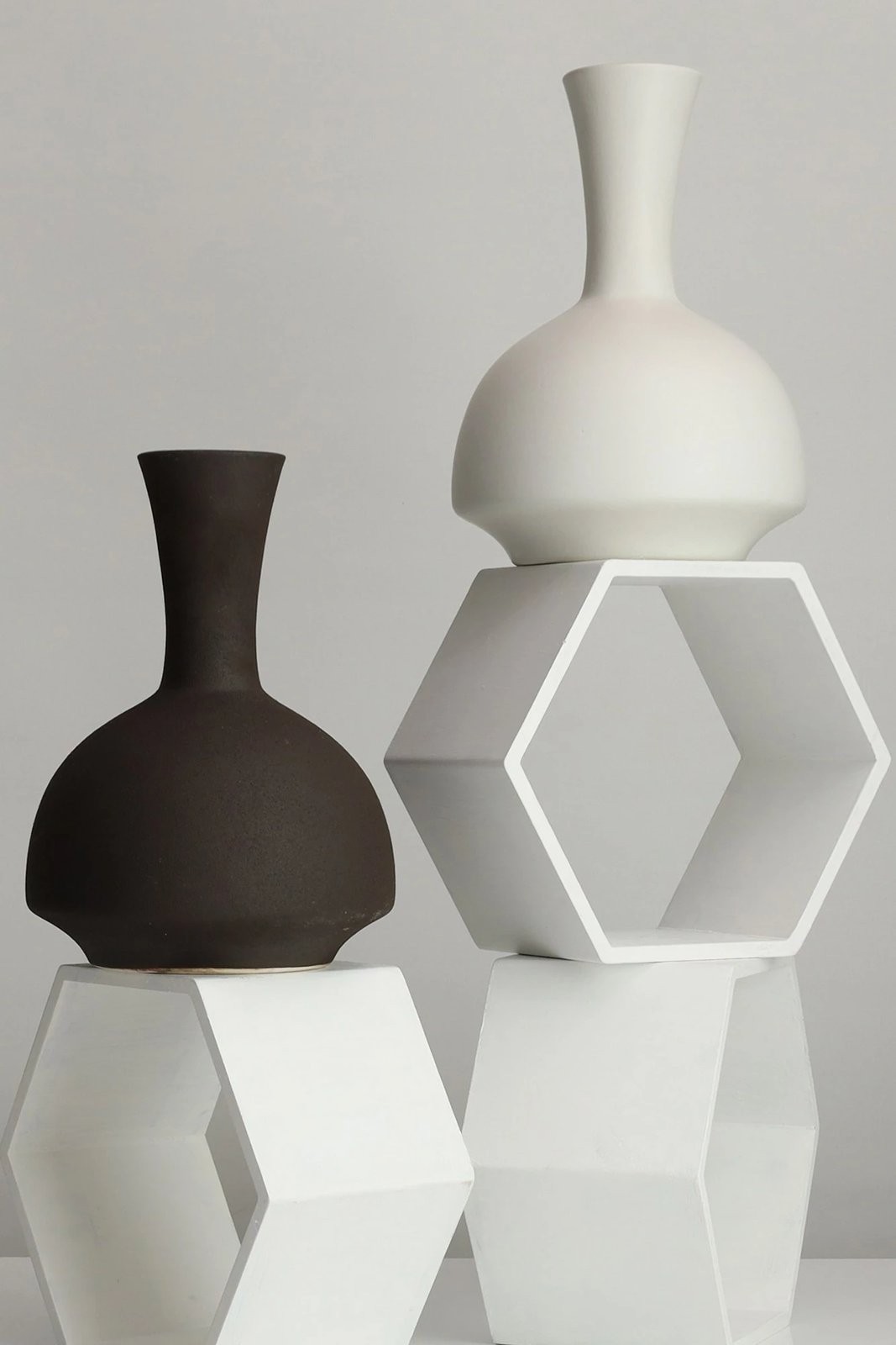 Vazo Evila Originals, BSI171, qeramike, e bardhë, 20x20x27cm