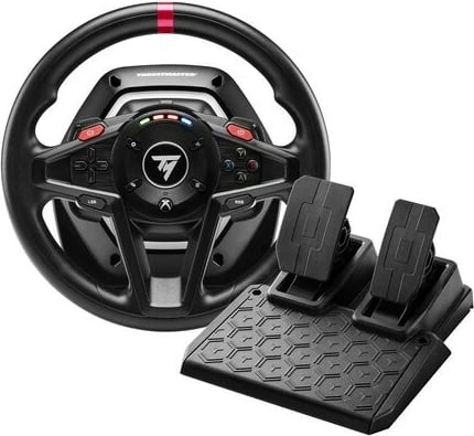 Set timon lojërash, Thrustmaster T128 Shifter Pack 4460267, 900° Force Feedback, me pedale dhe shifter, PC/Xbox, me kabllo, e zezë