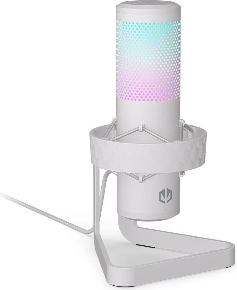 Mikrofon streaming Endorfy AXIS, USB-C, RGB, i bardhë
