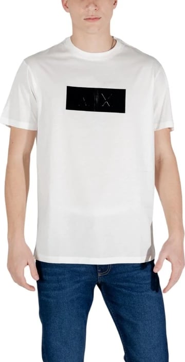 Maicë për meshkuj Armani Exchange, e bardhë