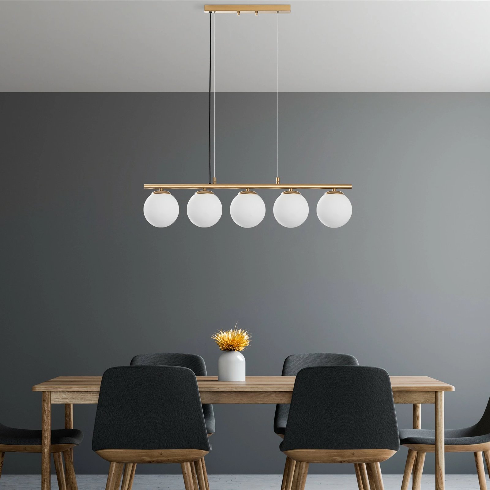 Llambadar Opviq, Dual, ngjyrë ari, 5 llampa