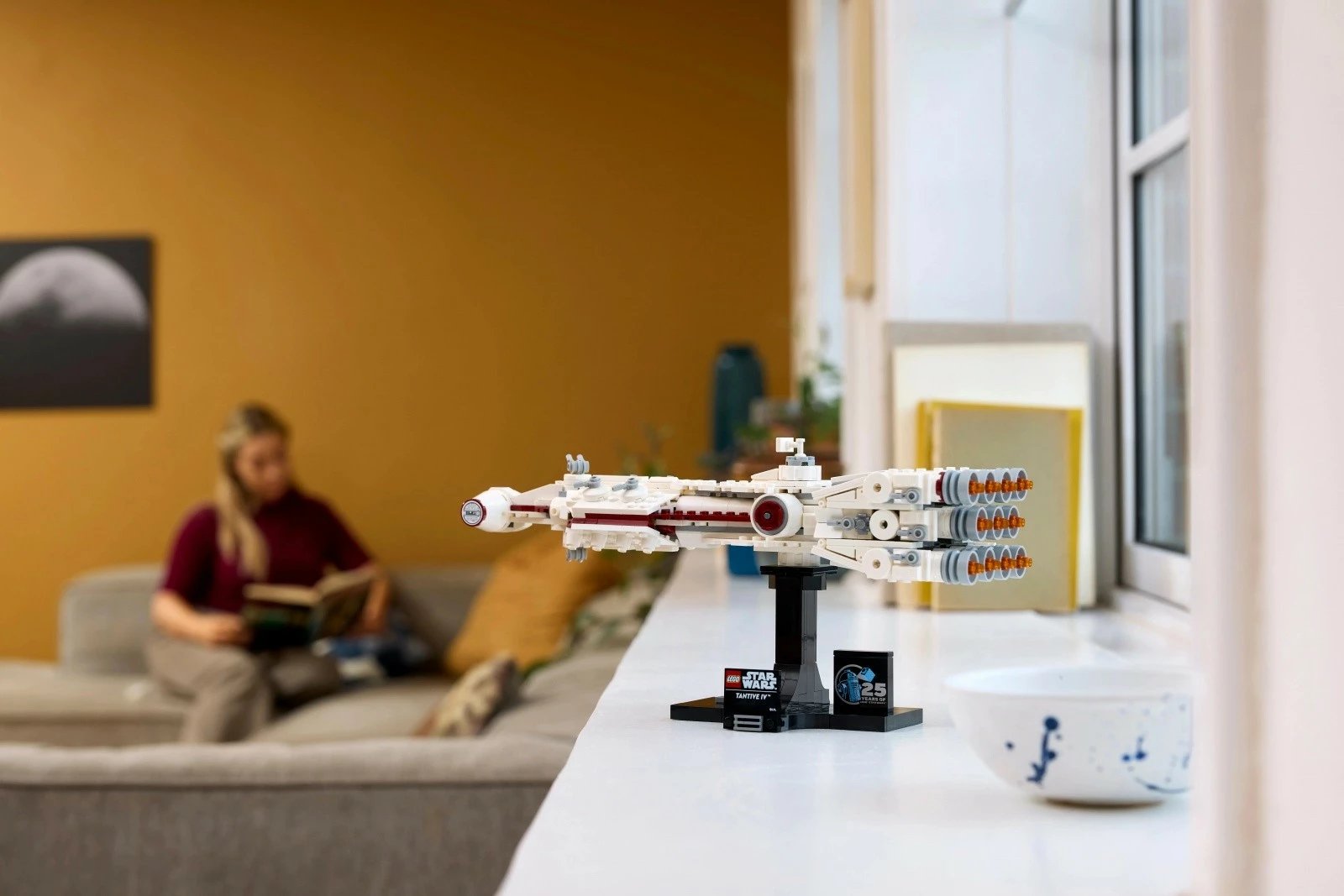 Set LEGO Star Wars Tantive IV 75376, 654 pjesë, për të rritur, Bardhë/Gri