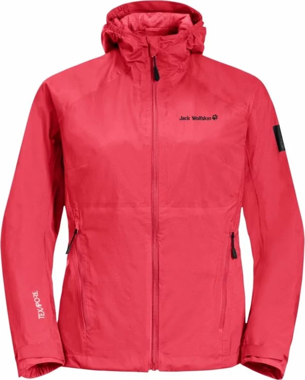Jakne Jack Wolfskin femra, të kuqe