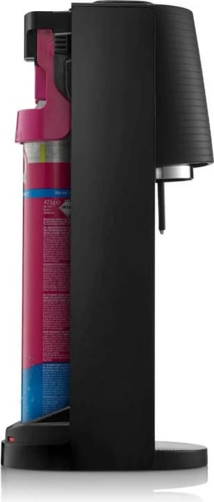 Aparat gazifikues uji, SodaStream Terra Megapack QC (2270214), me 3 shishe dhe bombol CO2 Quick Connect 60 L, e zezë