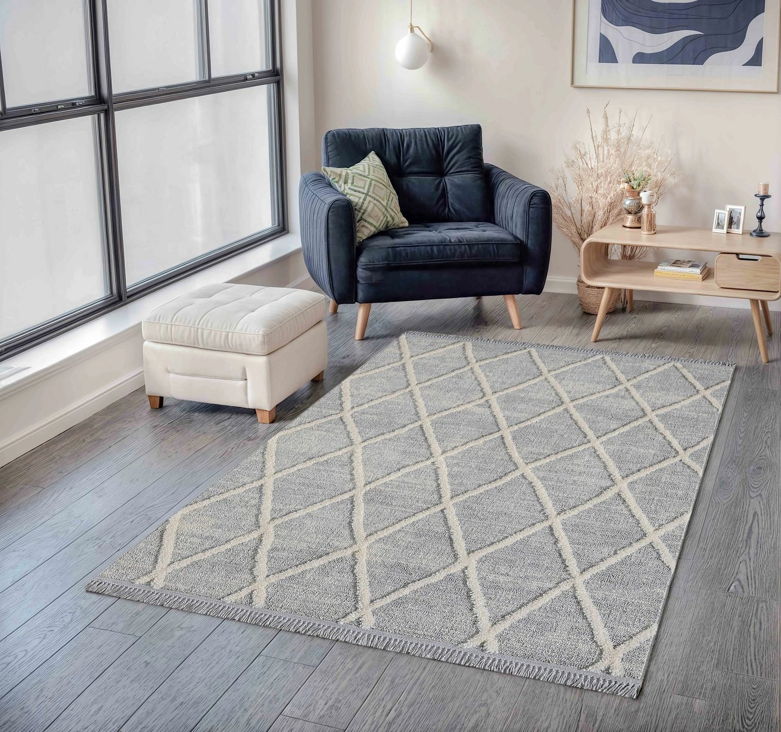 Qilim (140 x 200) Conceptum Hypnose, Marimba - gri