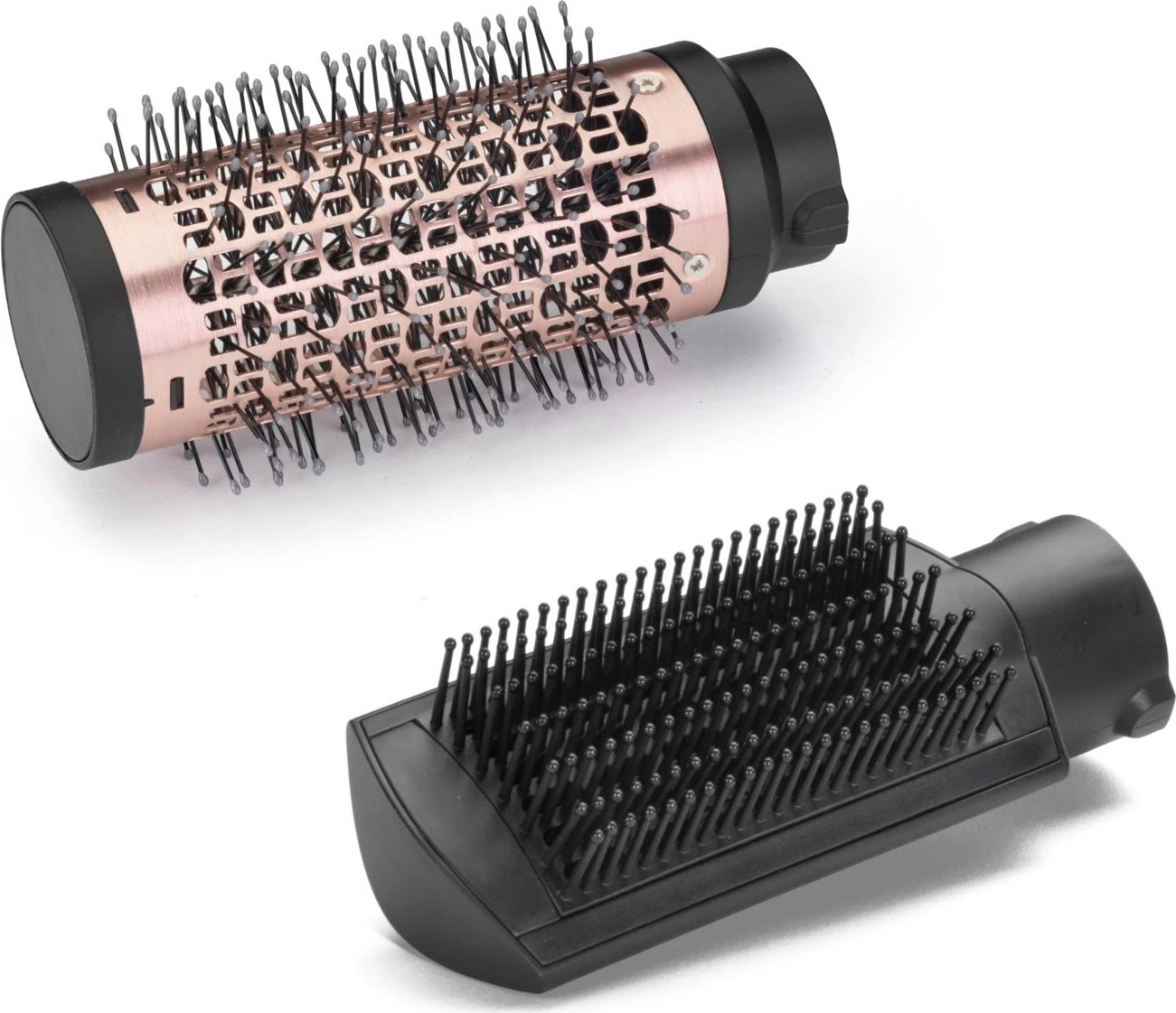 Furçë flokësh me ajër të ngrohtë 2-në-1, BaByliss AS812PE, 1000W, furçë 50mm titanium-keramike, teknologji jonike, e kuqe