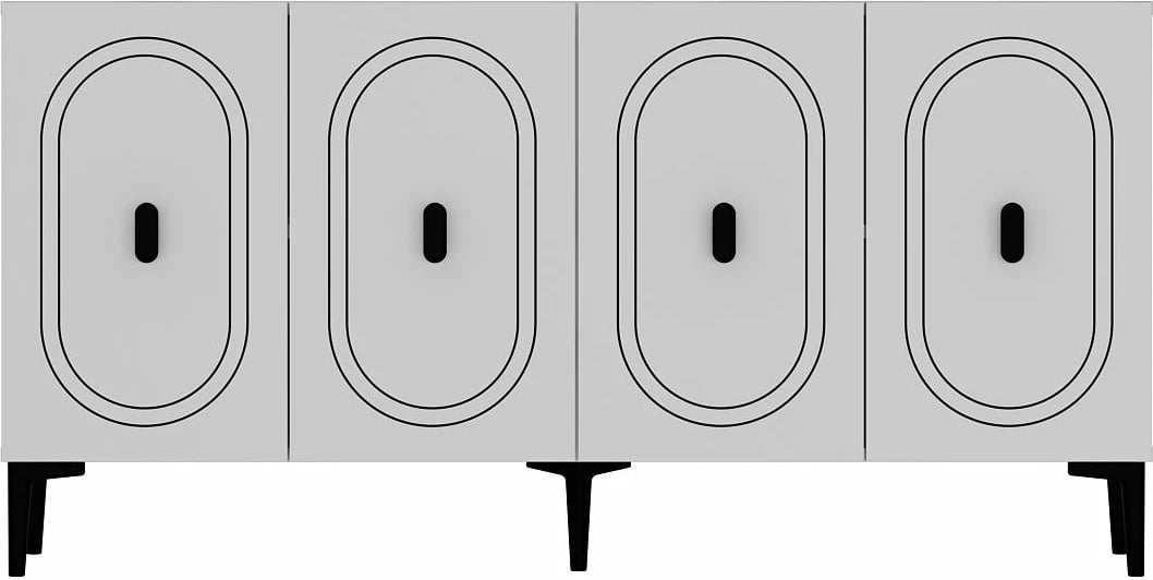 Konsol Skye Decor, e bardhë, Weny