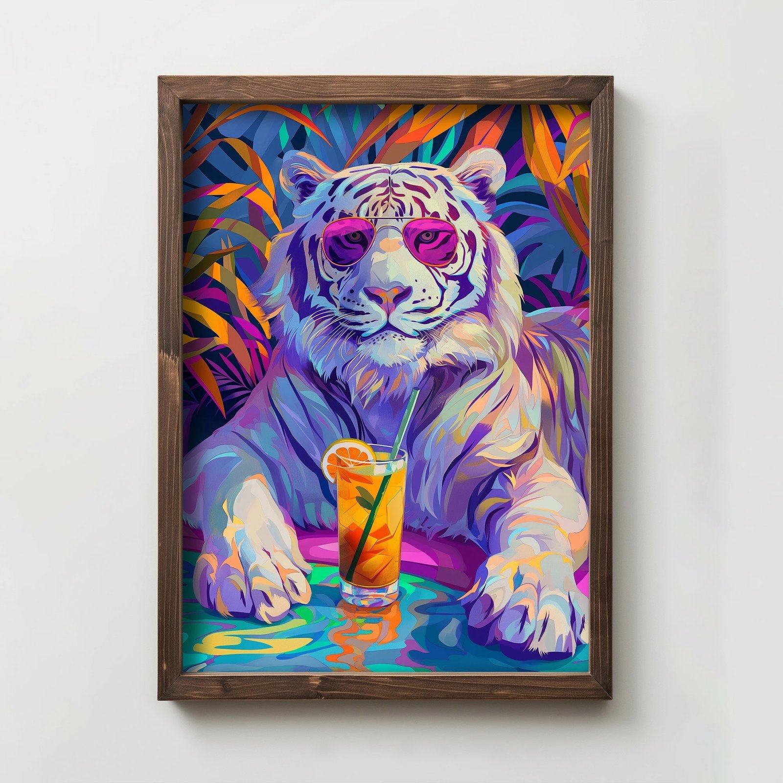 Pikturë dekorative me kornizë MDF, Wallity, TUN014-XL, shumëngjyrëshe