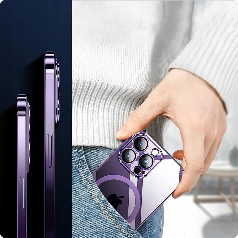 Mbështjellës Tech-Protect MagShine Line për iPhone 13, MagSafe, i zi