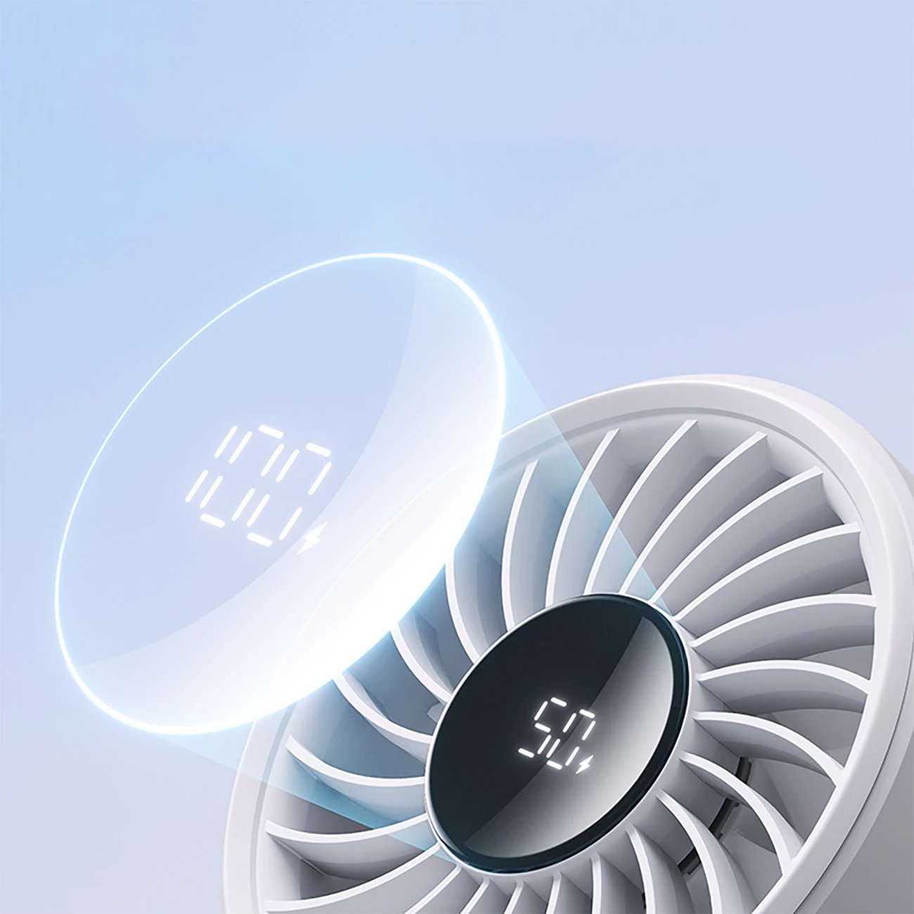 Ventilator dore Jisulife Life7, 3600mAh, USB-C, Gri