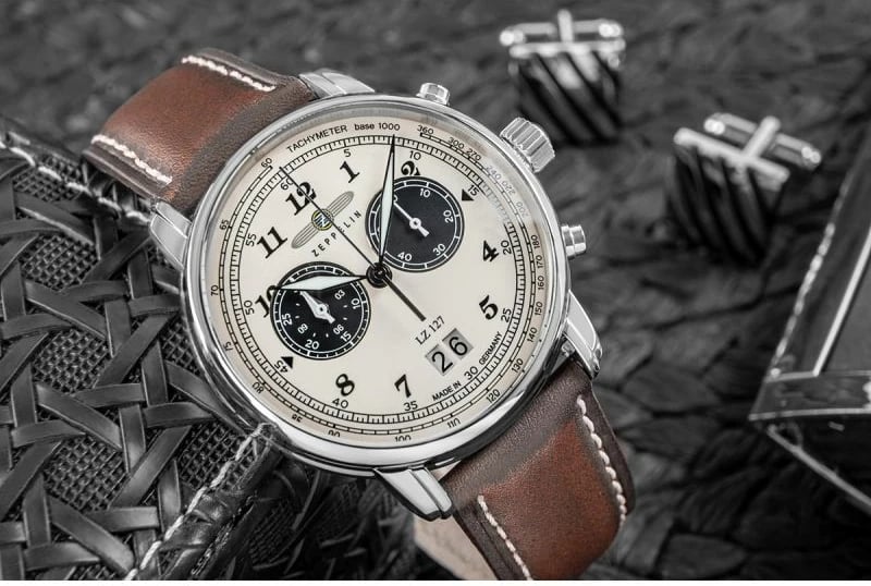 Orë dore për meshkuj Zeppelin, kafe