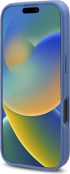 Mbështjellës Guess 4G Flowers Print MagSafe për iPhone 16 Pro, Kaltër
