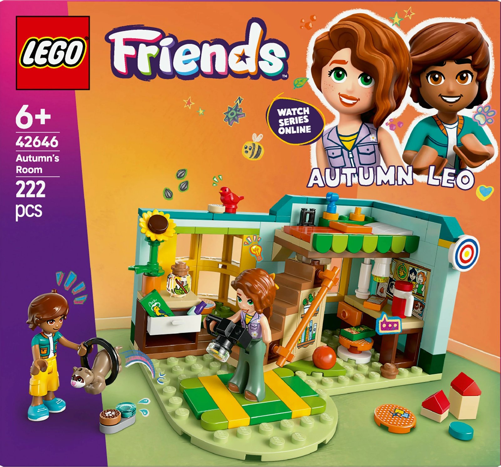 Set ndërtimi LEGO Friends 42646 Autumn's Room, 222 pjesë, multikolor