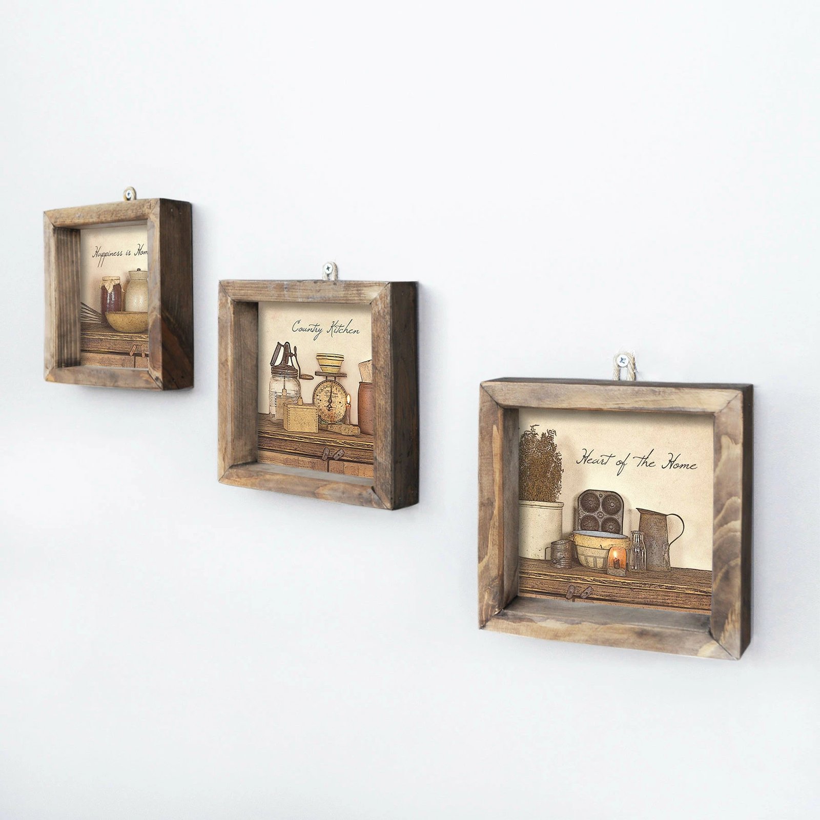 Pikturë dekorative me kornizë MDF (3 copë), Wallity, UKZM004