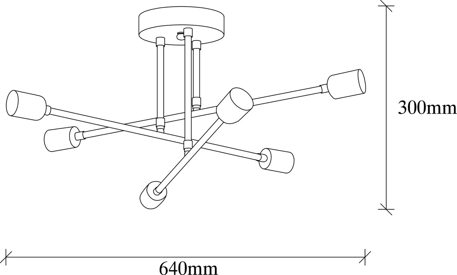 Llambadar Opviq, Flower - 175, ngjyrë e bardhë, 64x64x30cm