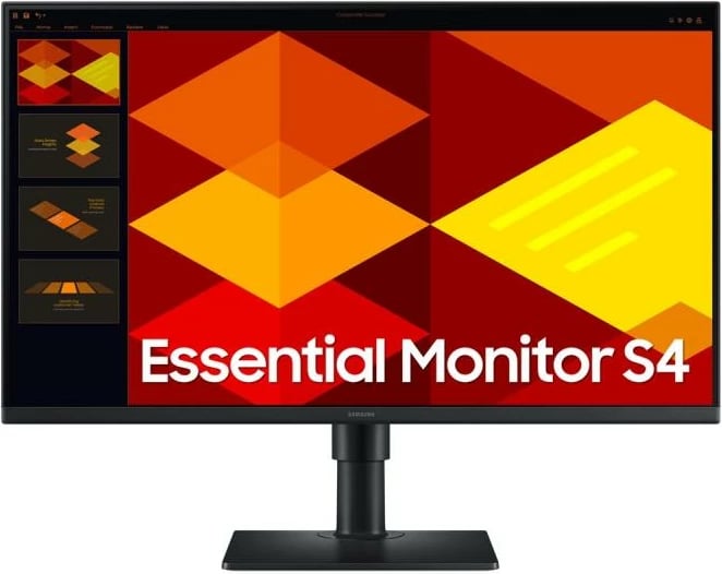 Monitor, Samsung, LS27D406GAUXEN, 27" IPS 100 Hz Full HD, altoparlantë të integruar, qëndrim ergonomik, i zi