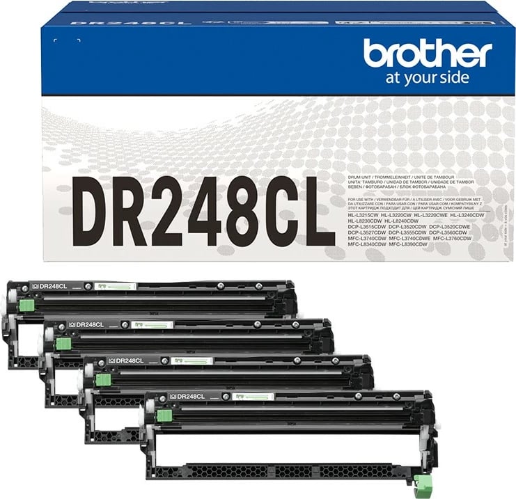 Toner Brother DR-248CL, origjinal, 4 copë, 30000 faqe, Black/Cyan/Magenta/Yellow