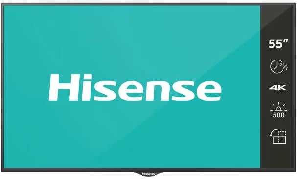 HISENSE 55" 55BM66AE 4K UHD Digital Signage Display - 24/7 Operation Android 9