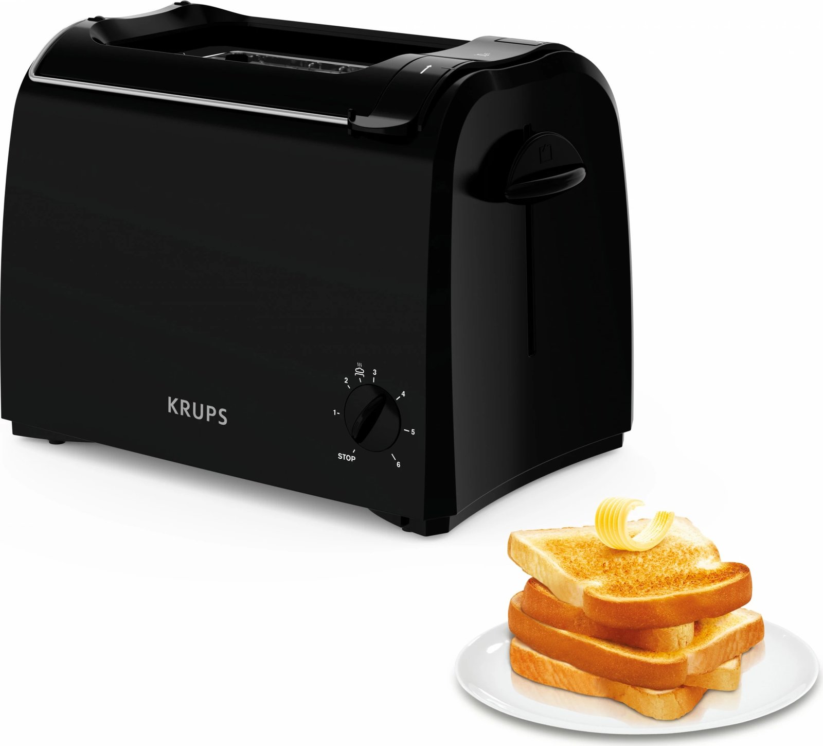 Tostier Krups Proaroma KH1518, 2 feta, 850W, plastik, zi