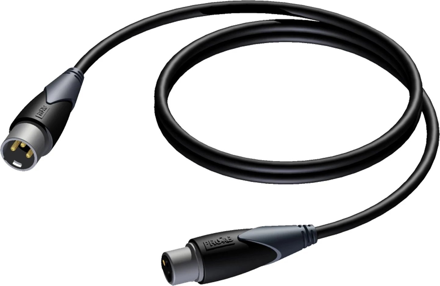 Kabllo audio PROCAB CLA901/0.5, XLR (3-pin), 0.5m, Gri