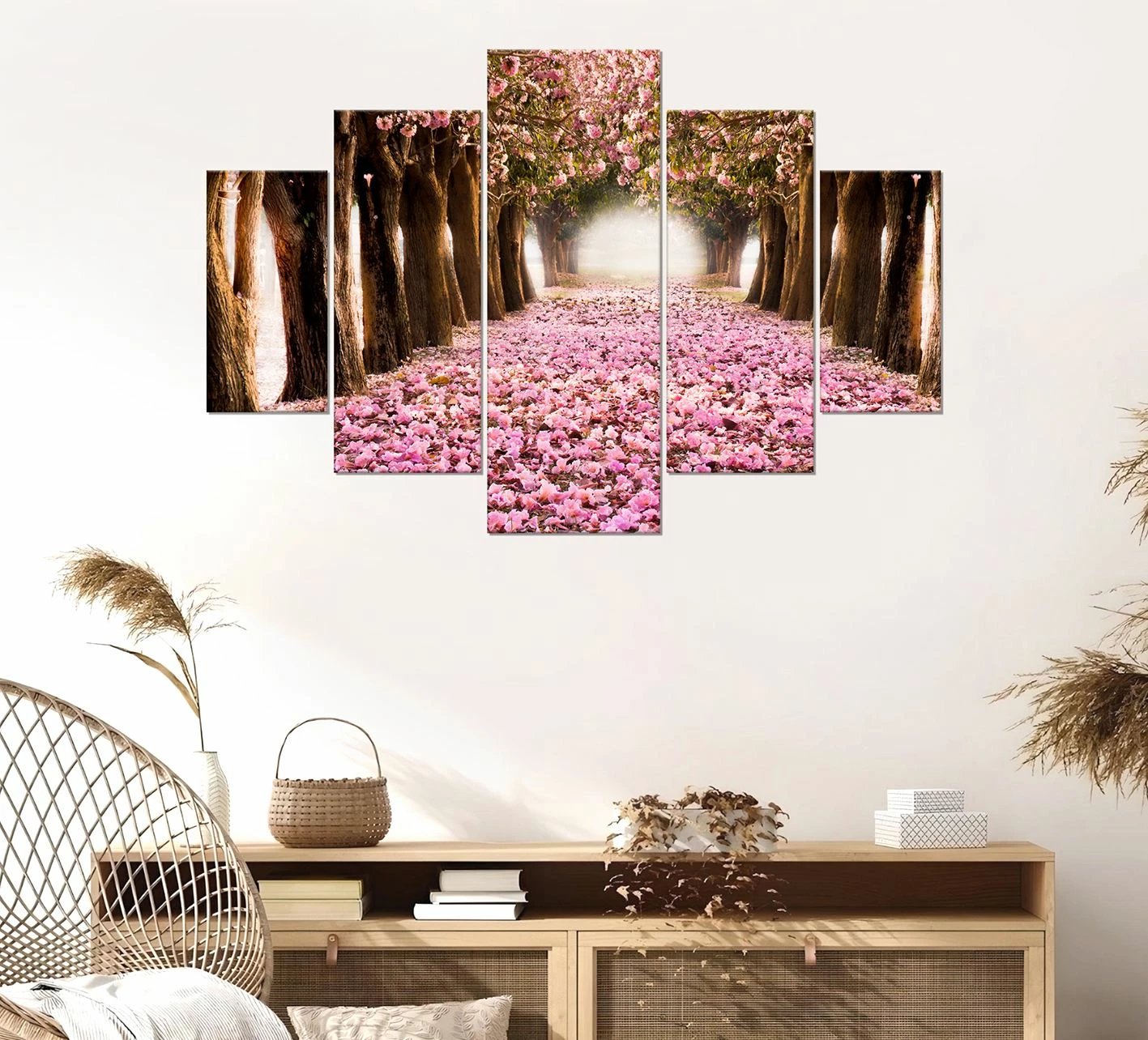 Pikturë dekorative MDF, shumëngjyrëshe, 5 pjesë, ST106