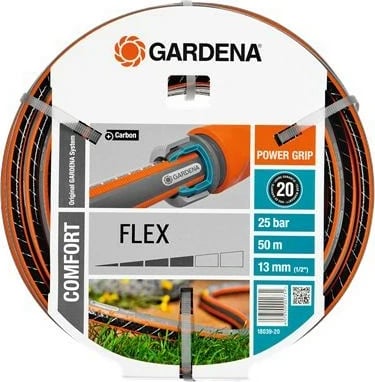 Zorrë uji GARDENA Comfort FLEX 50m, 1/2", e zezë/gri/portokalli