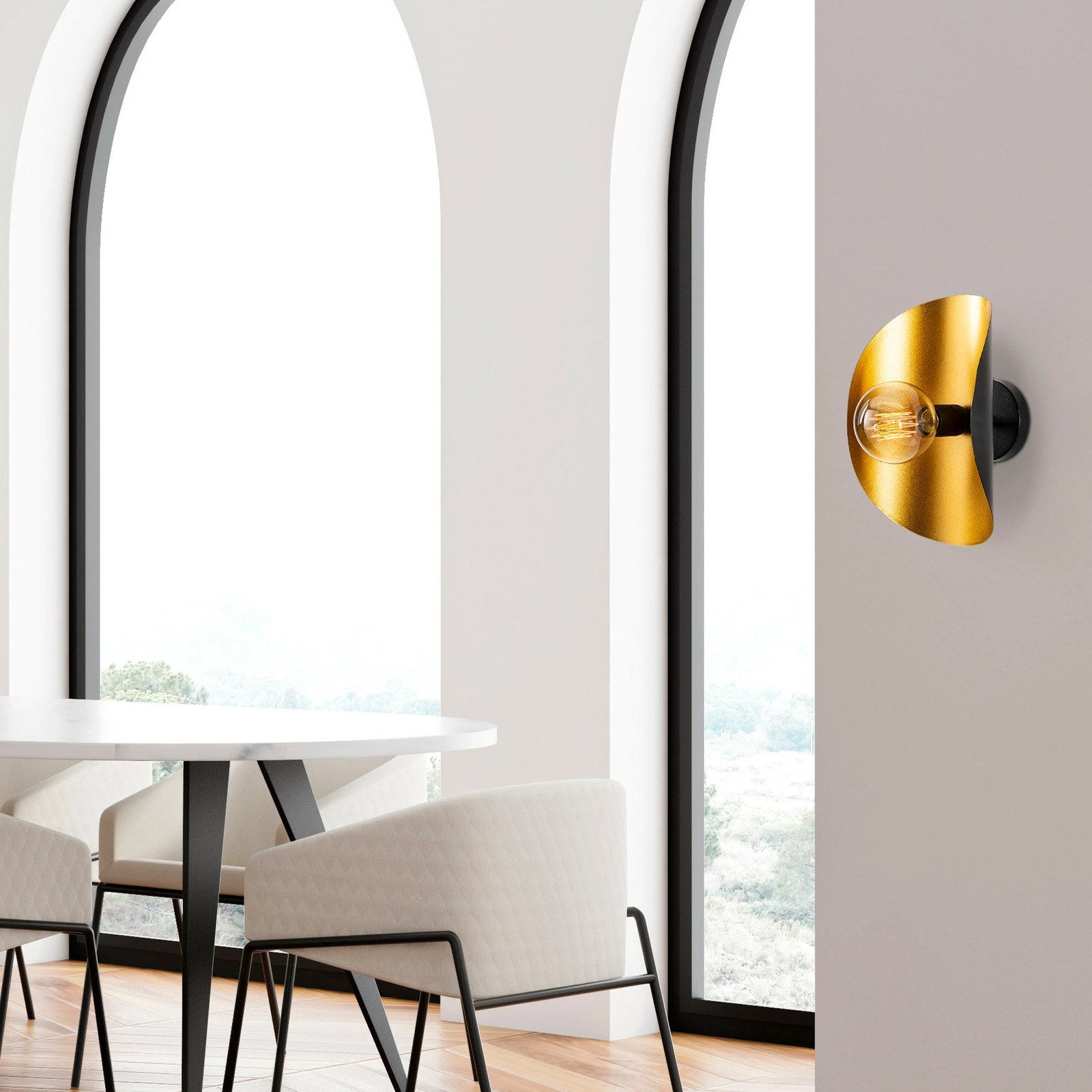 Llambë muri Opviq, Sivani - MR - 839, e zezë dhe e artë