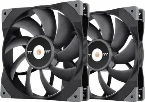Ventilatorë kase Thermaltake Toughfan 14, 2 copë, 140 mm, i zi