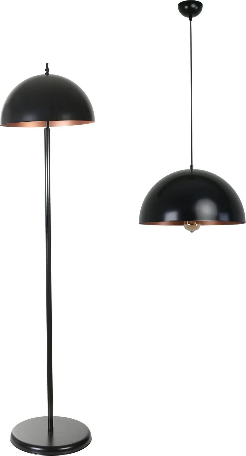 Set llambë tavani dhe llambadar Opviq, ngjyrë e zezë, 8872-1