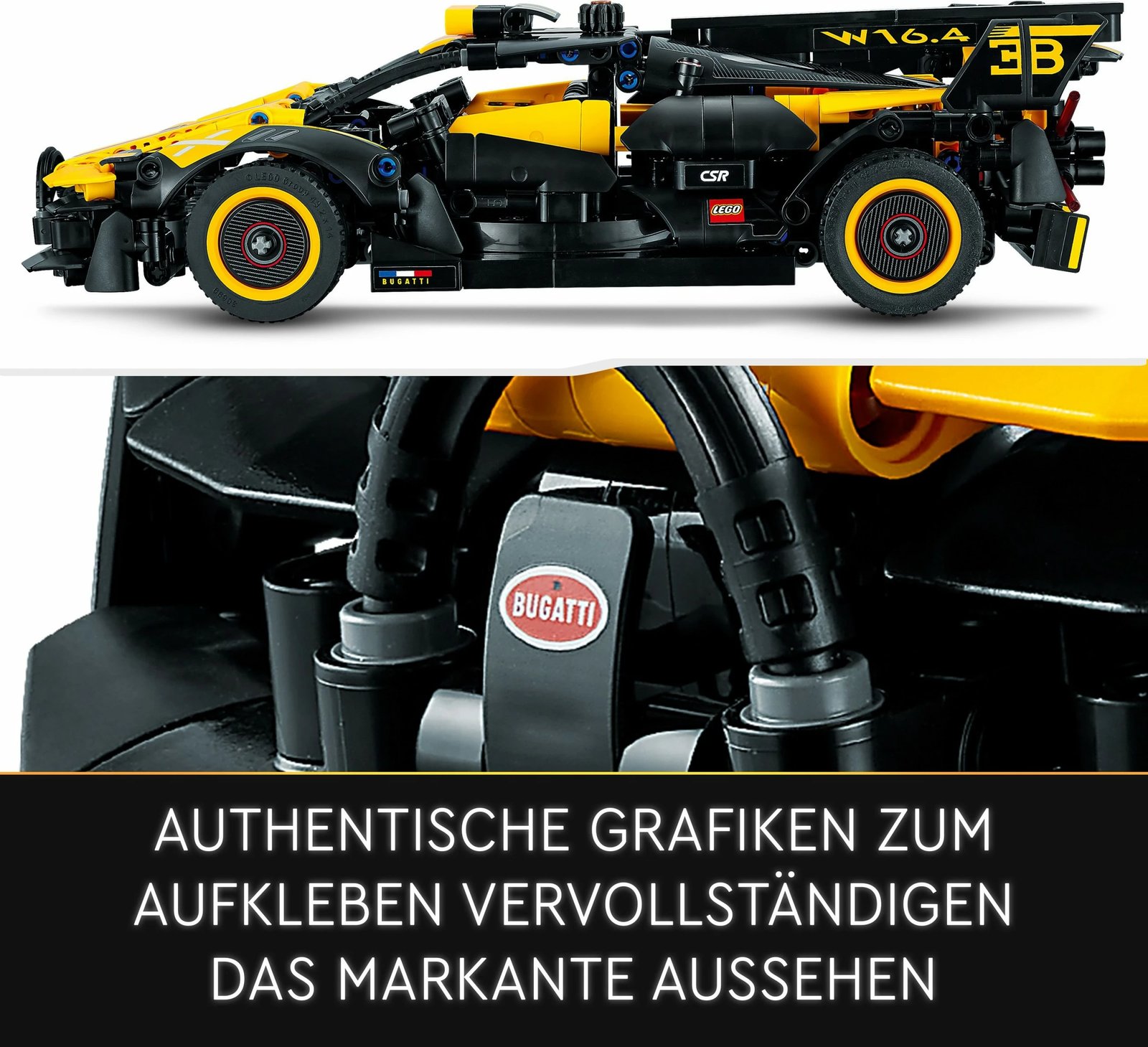 Set ndërtimi LEGO Technic Bugatti Bolide, 905 pjesë, plastikë, shumëngjyrësh Set ndërtimi LEGO Technic Bugatti Bolide, 905 pjesë, plastikë, shumëngjyrësh