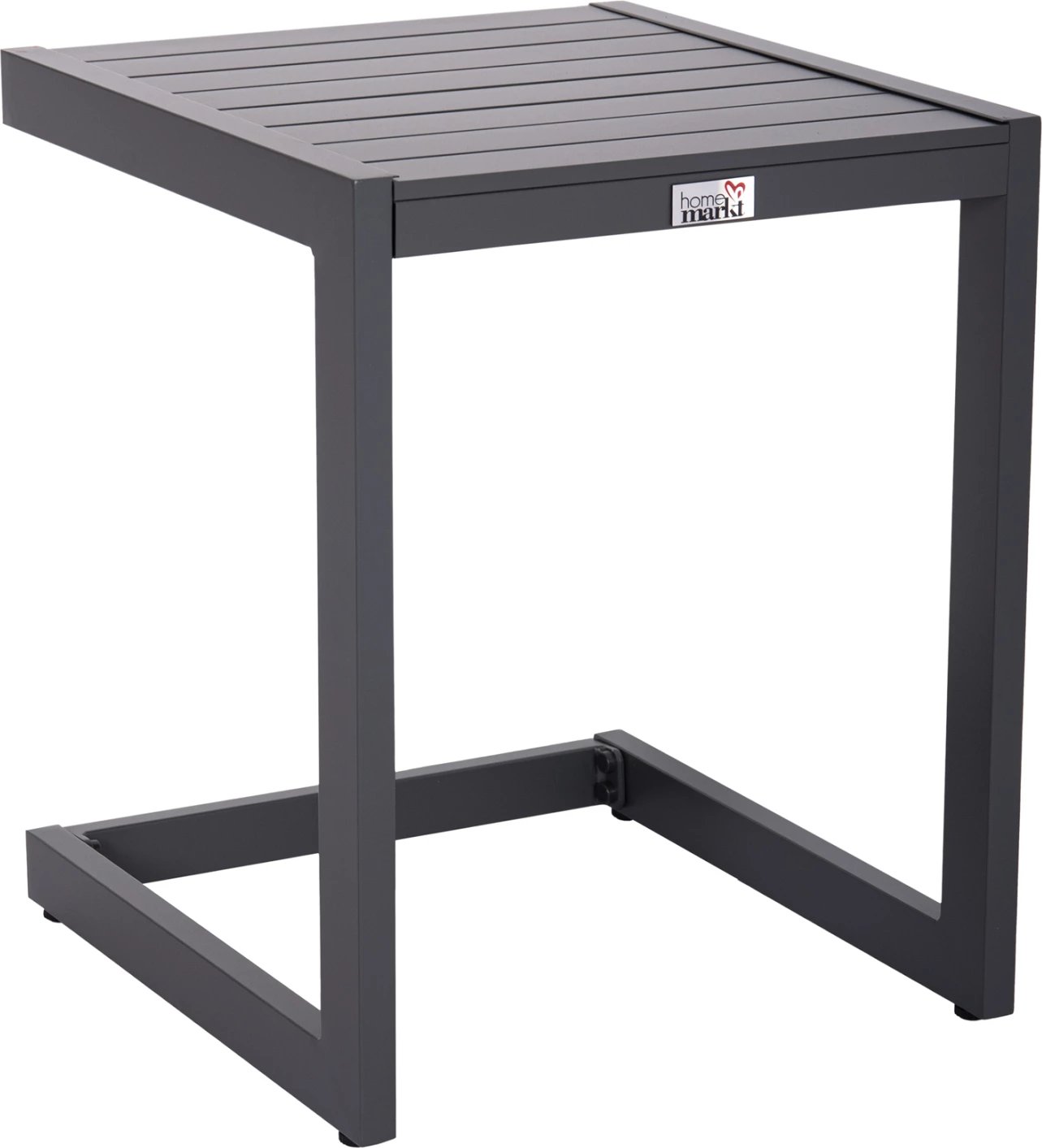 Tavolinë anësore për shezlong, alumin, ngjyrë gri e errët, BELLING FH6274.03, 42x43x53cm