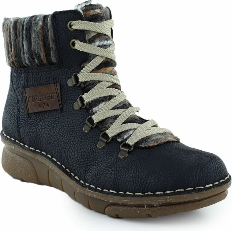 Çizme të shkurta femra Rieker 73343-15, të kaltërta
