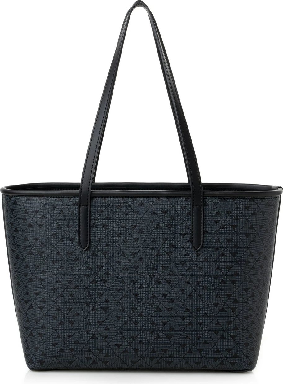 Çantë tote Vince Camuto Taormina, e zezë me monogram