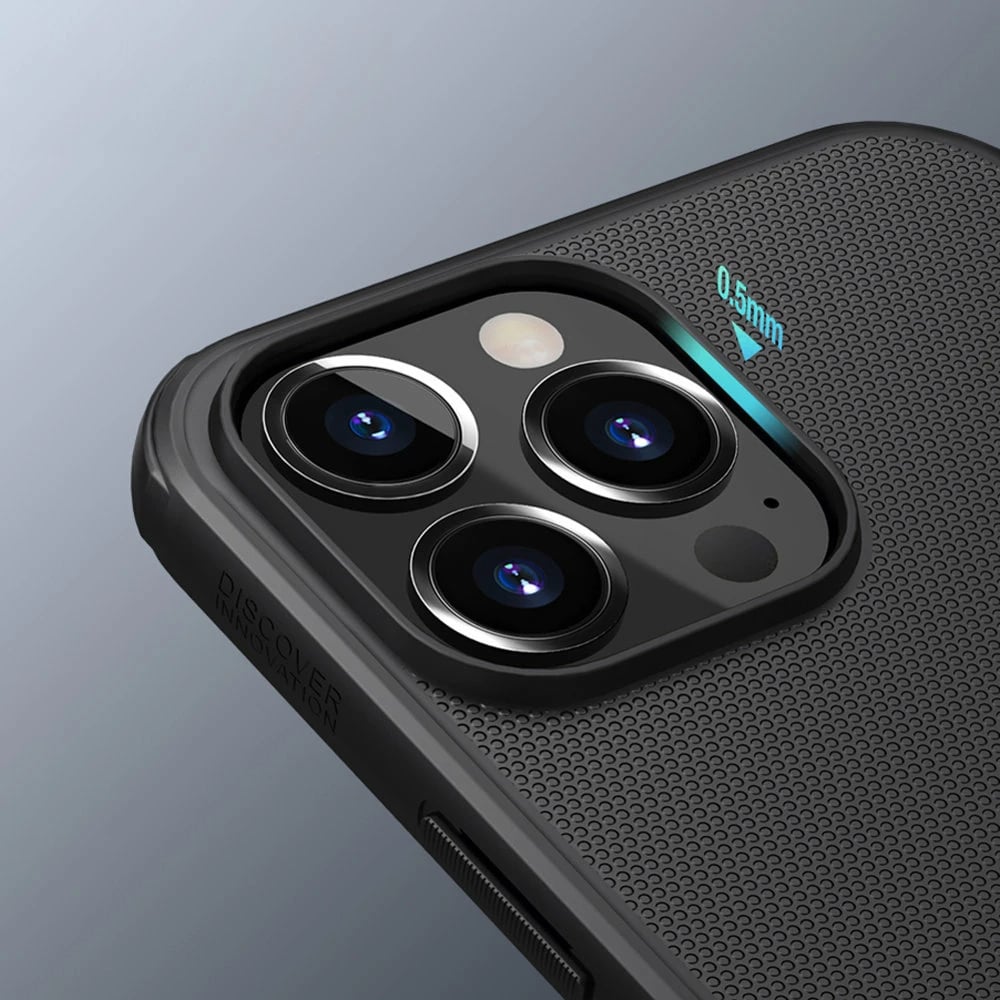 Mbështjellës Nillkin Super Frosted Shield për iPhone 13 Pro Max, i zi