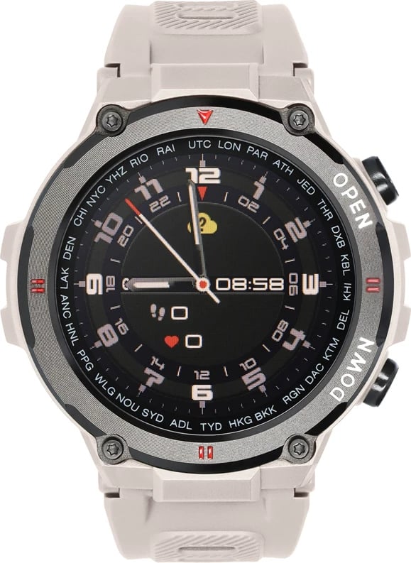 SmartWatch GARETT SPORT TACTIC BEIGE (Waterproof IP67, 1.28" Touch)