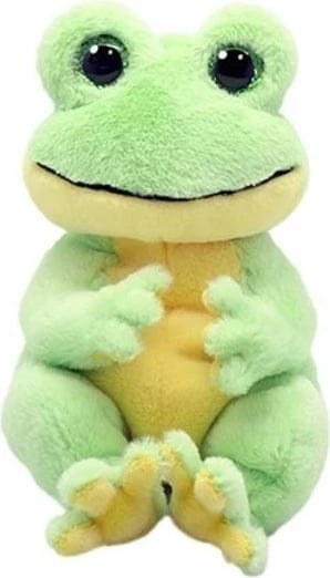 Lodër pelushi TY Frog Snapper 15 cm, e gjelbër/e verdhë