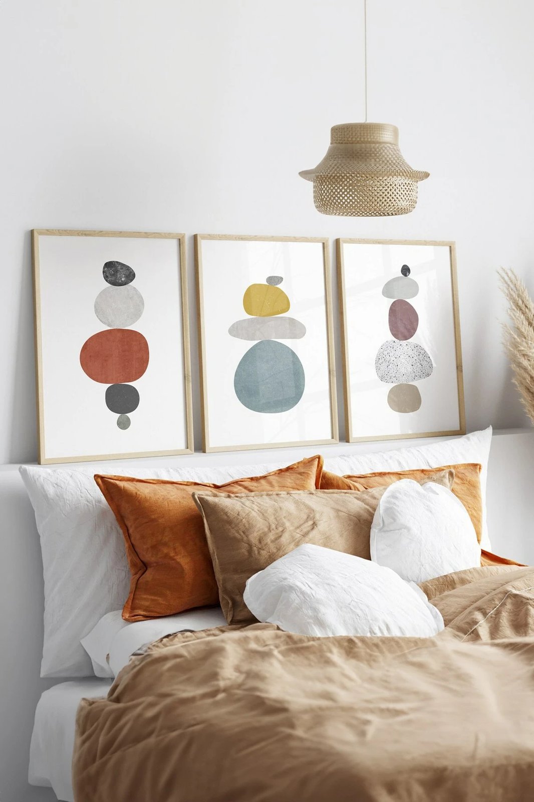 Pikturë dekorative me kornizë (3 copë), Wallity, Artsycllct42