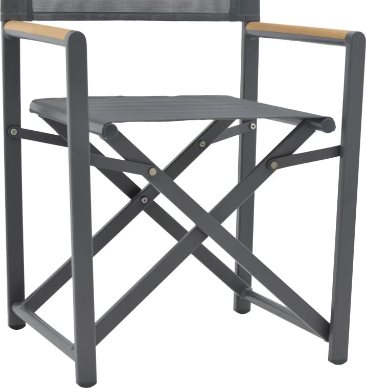 Karrige regjisori Mabu, ngjyrë e errët gri, alumin, 56x48x86cm