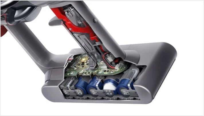 Fshesë me korrent pa kabllo Dyson V11 Fluffy, nickel/kuqe Fshesë me korrent pa kabllo Dyson V11 Fluffy, nickel/kuqe