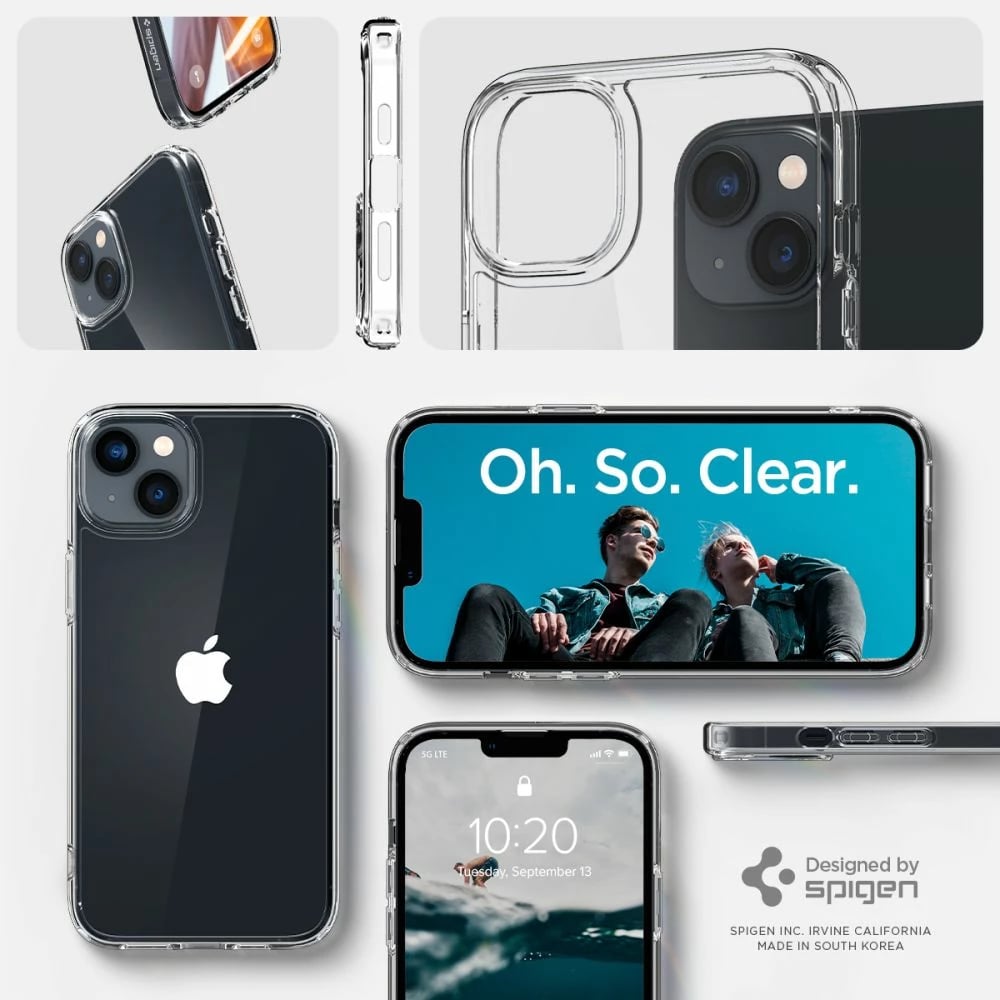Mbështjellës Spigen Ultra Hybrid për iPhone 14 Plus, Transparent
