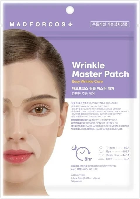 Patch për rrudha për femra Madforcos Wrinkle Master Patch, 36 copa
